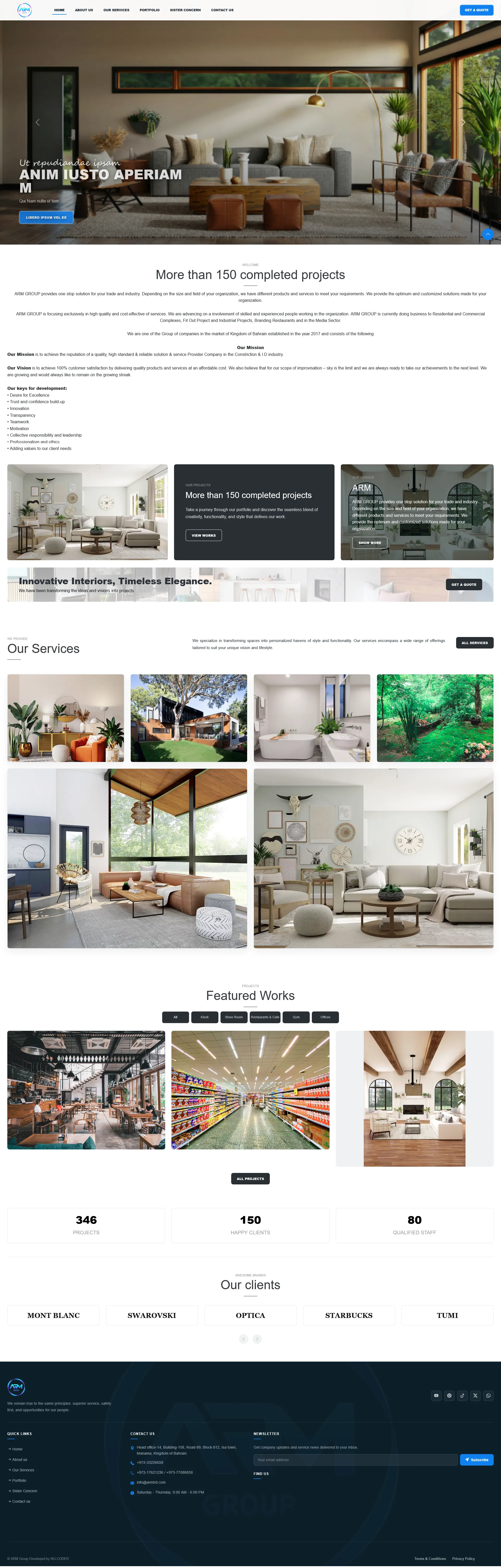 ARMTRAD – Modern Corporate Business Website Development