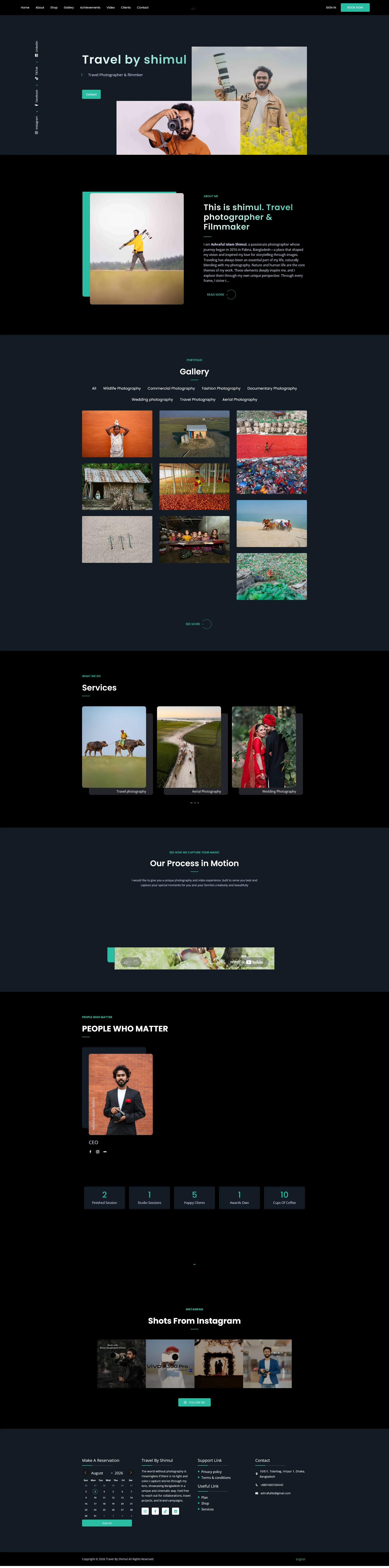 Travel by Shimul – Modern Travel & Tourism Website Development